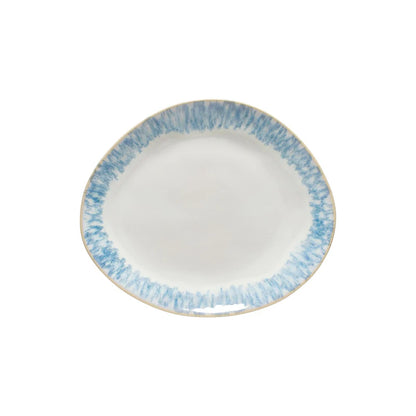 Brisa Ria Oval Dinner Plate - Blue
