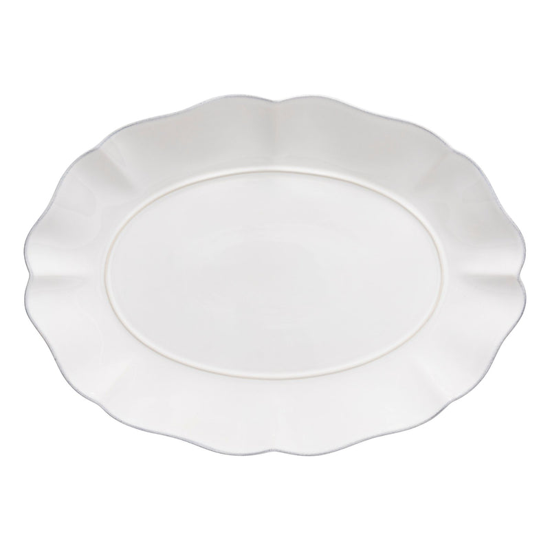 Rosa Oval Platter - White