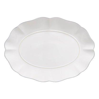 Rosa Oval Platter - White