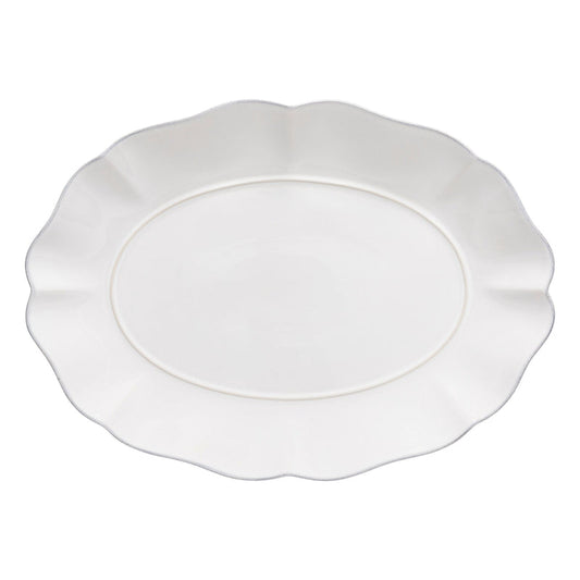 Rosa Oval Platter - White