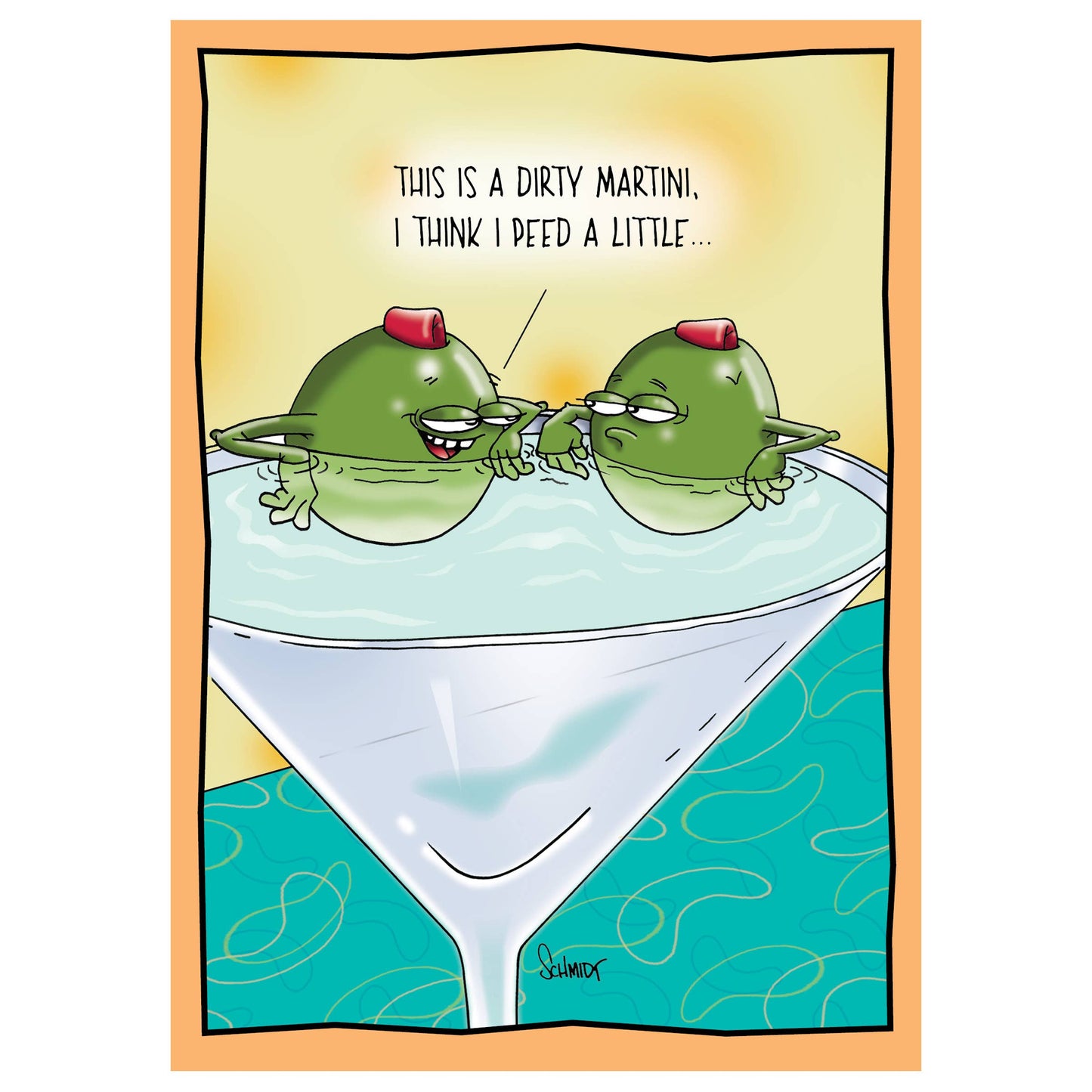 Dirty Martini  Birthday Card