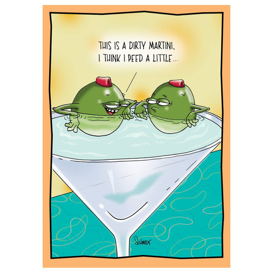 Dirty Martini  Birthday Card