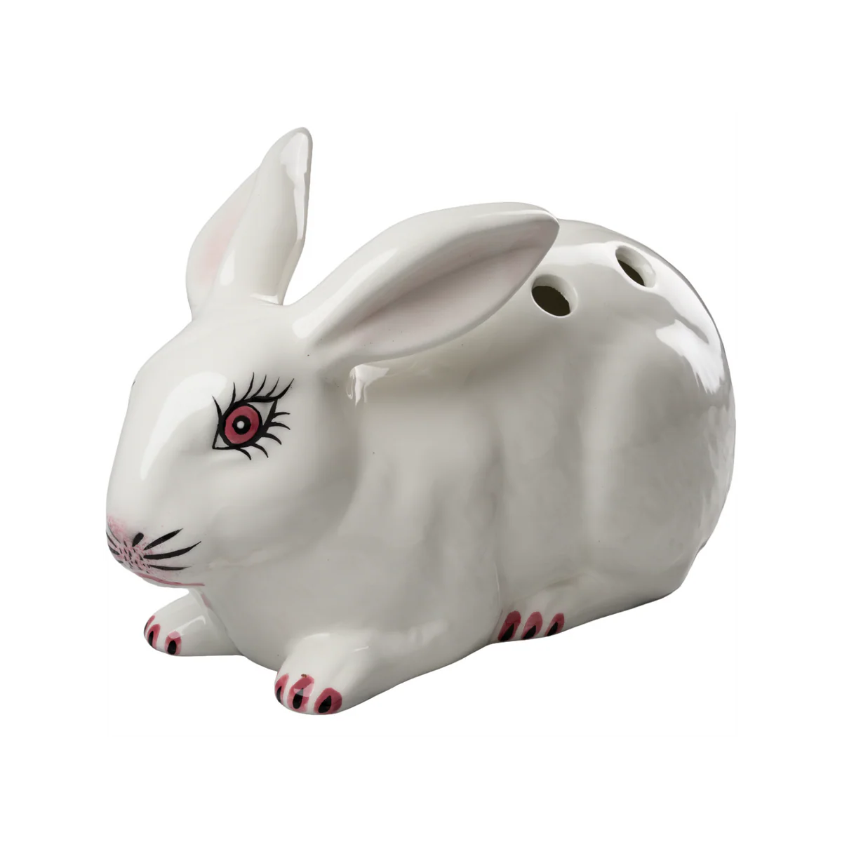 White Bunny Tulipiere