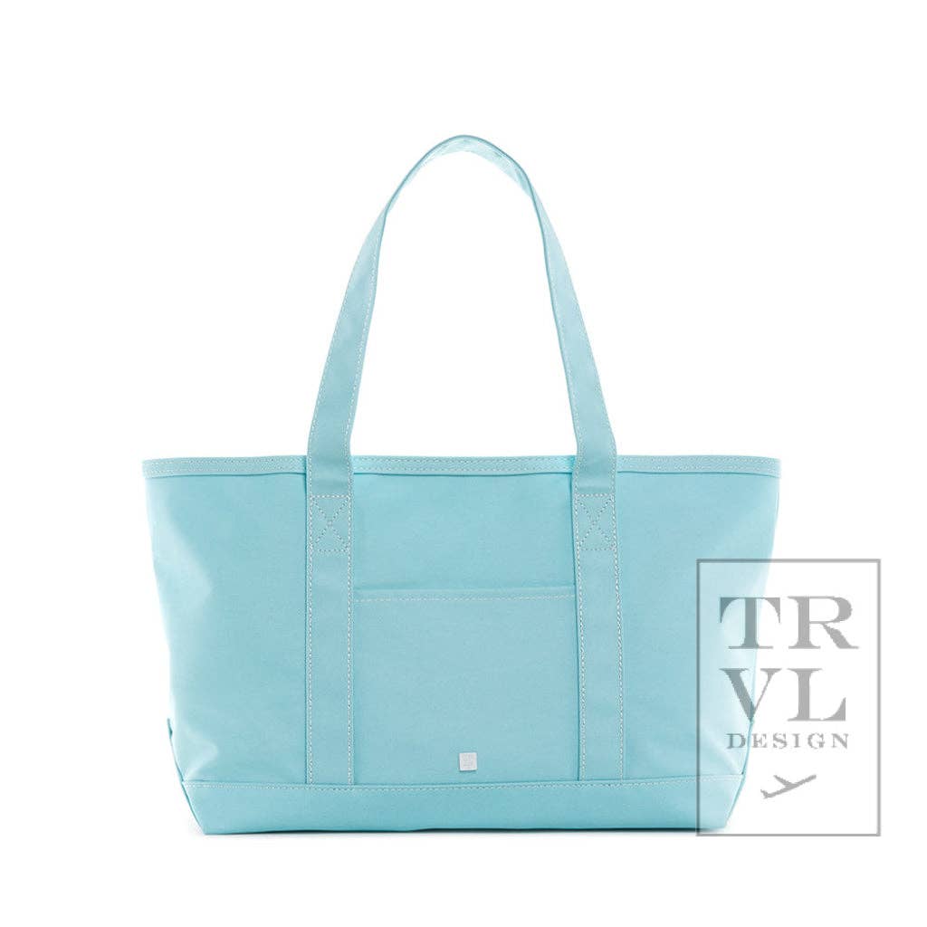 Medium Tote - Coated Canvas Midi Lake Blue