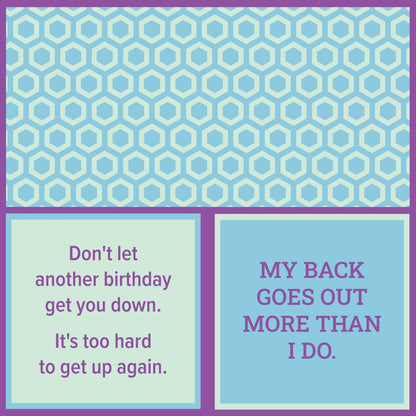 My back goes out Cocktail Napkin