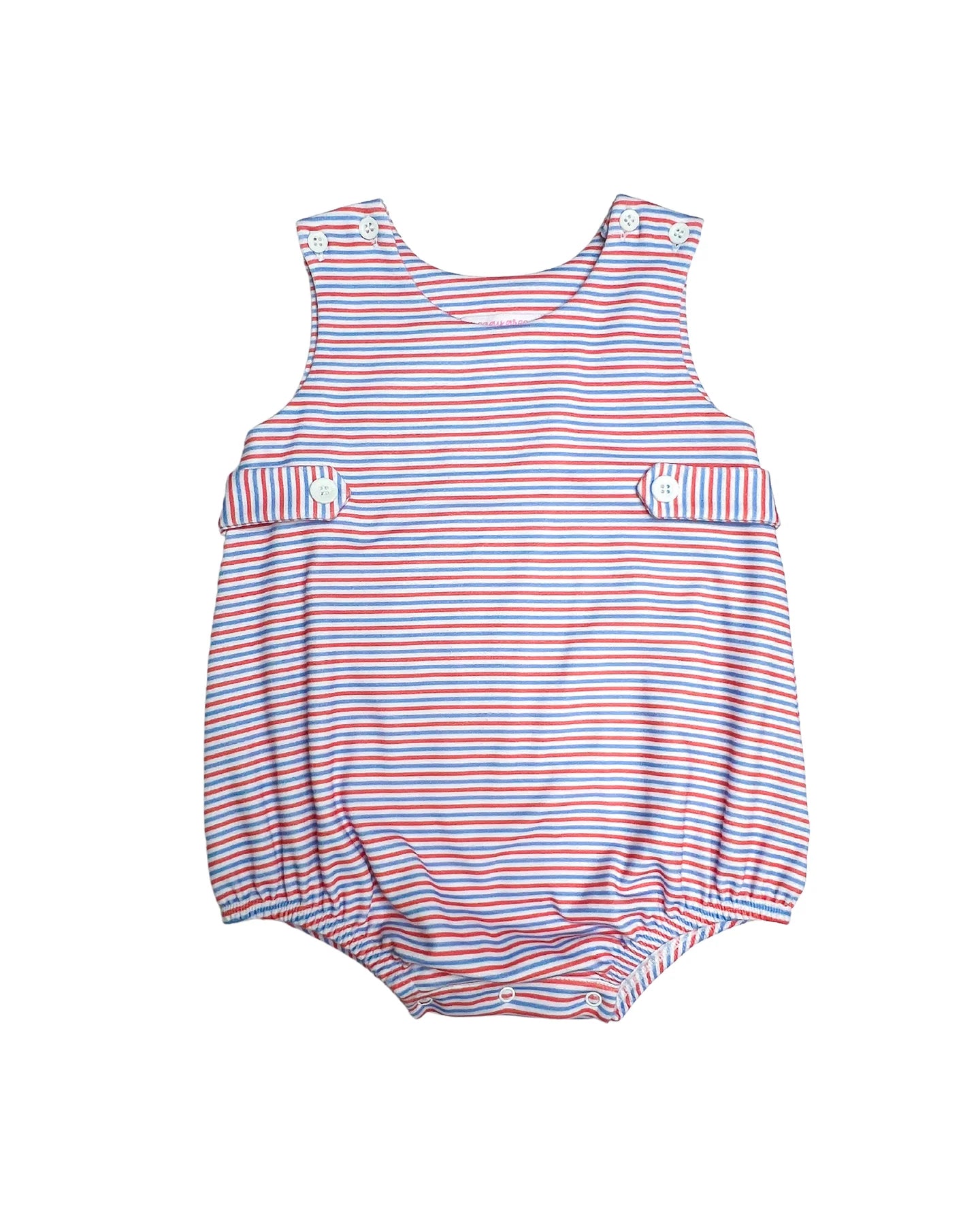 Knit Bubble Orange and Periwinkle Stripe