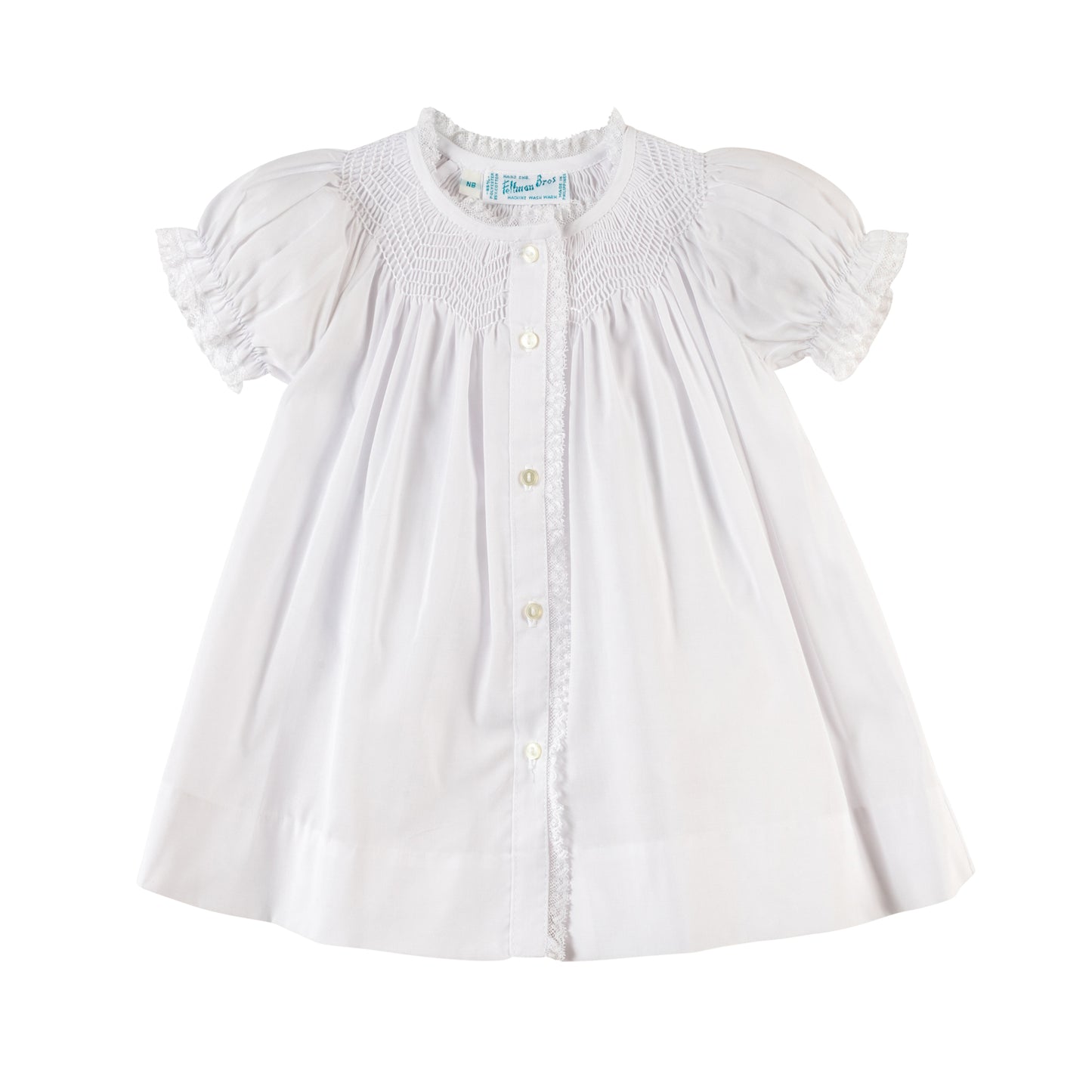 White Classic Smocked Daygown