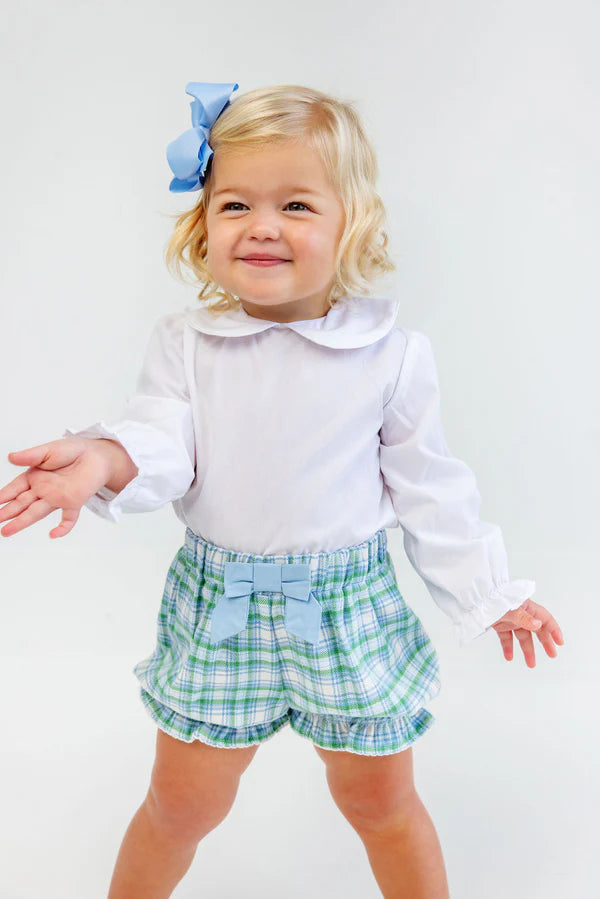 Maude's Peter Pan Collar Shirt Onesie