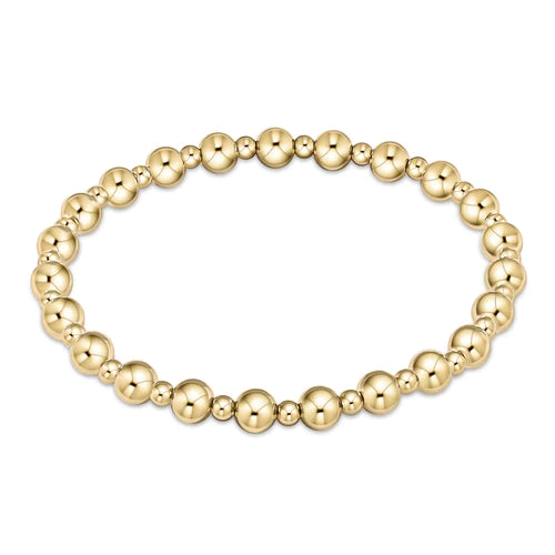 Classic Grateful 5mm Bead Bracelet - Gold