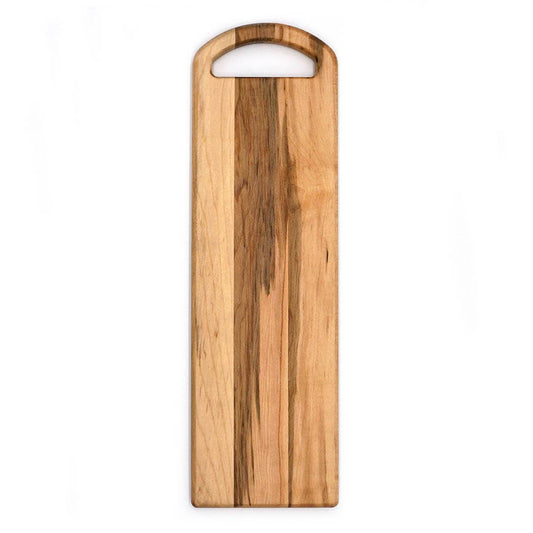 Maple Oval Handled Charcuterie Board - 20" x 6"