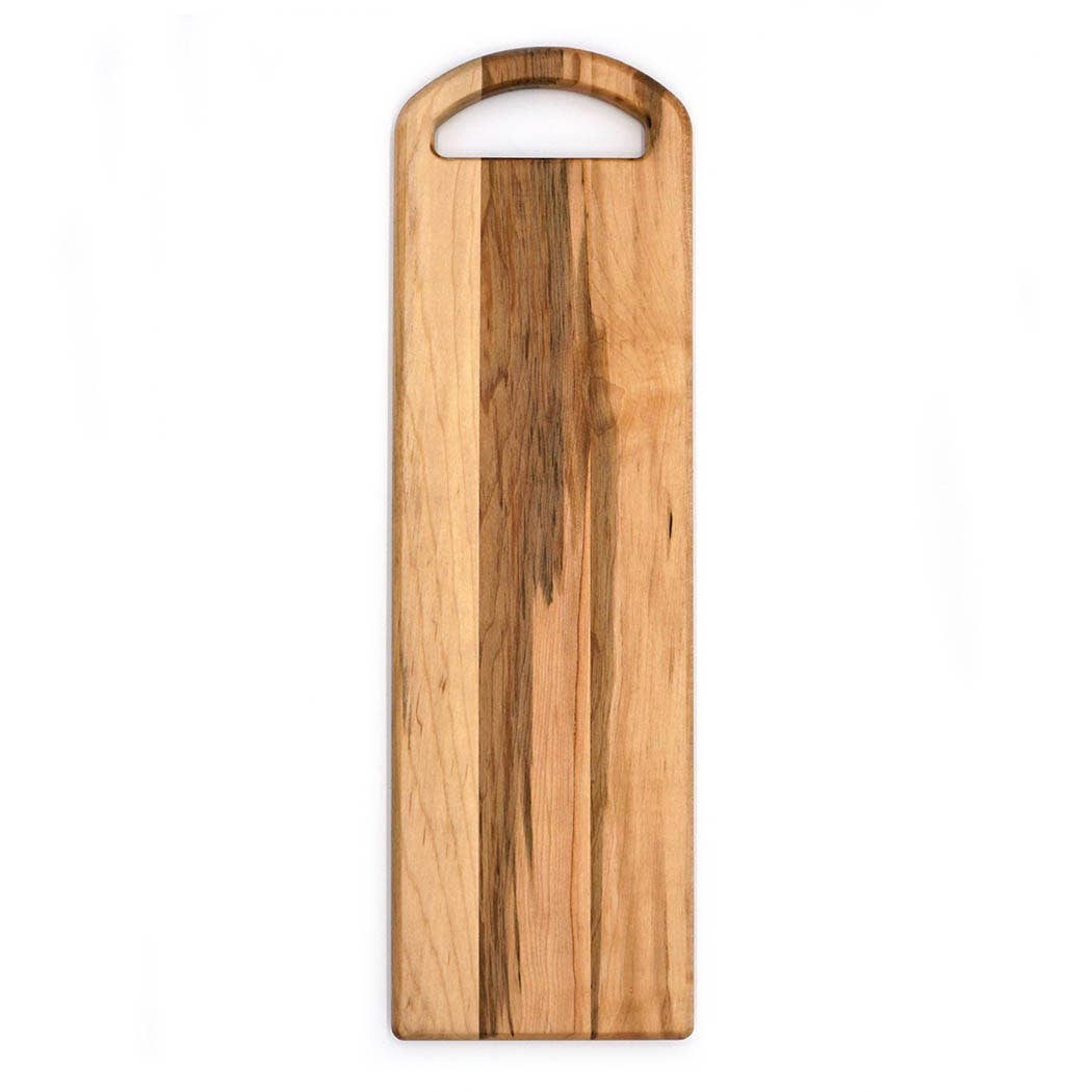 Maple Oval Handled Charcuterie Board - 20" x 6"