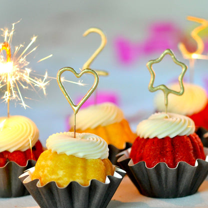 Mini Gold Number Sparkler 4"