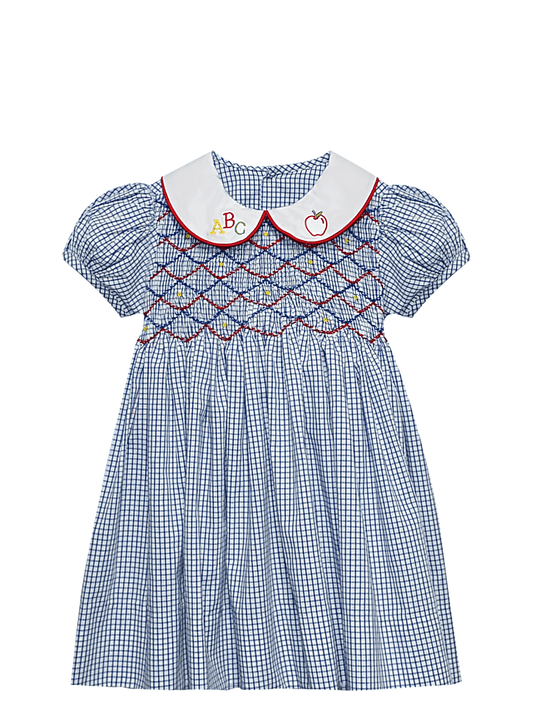 Royal Blue ABC Smocked Dress