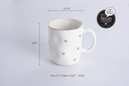 Heart  porcelain Mug