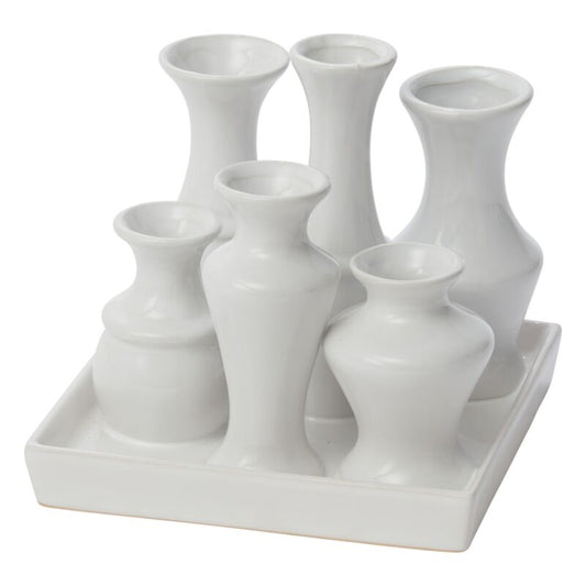 White Chic Square Vase