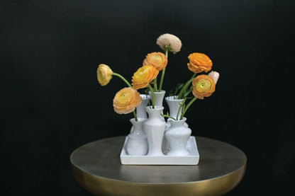 White Chic Square Vase