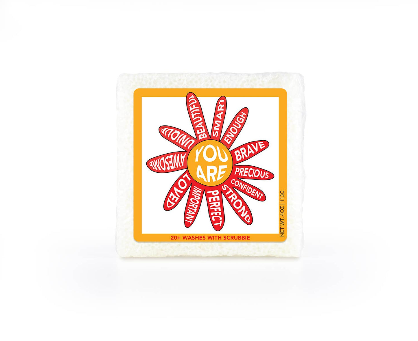 "You Are..." Soap in a Square Sponge with Scrubbie | SEASIDE