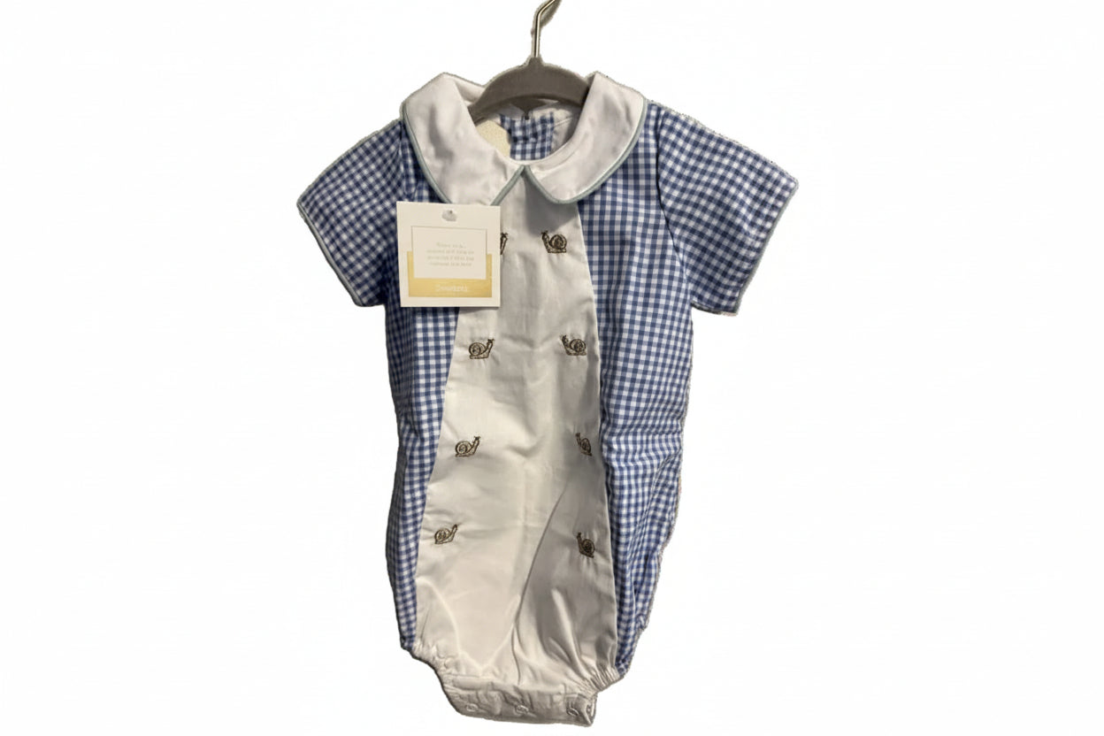 Kyler Boy Blue Check Bubble