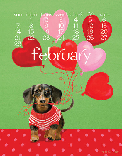 2027 Dogs Days Calendar