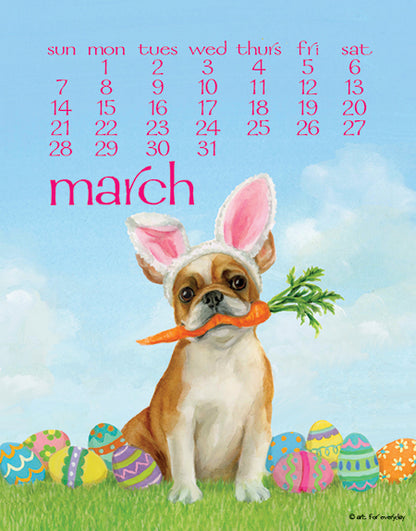 2027 Dogs Days Calendar