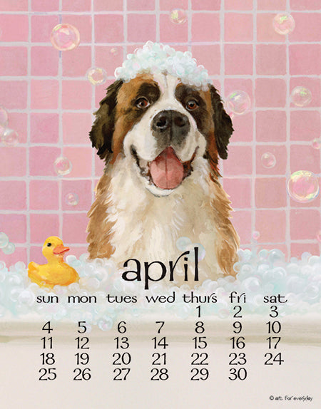 2027 Dogs Days Calendar