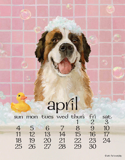 2027 Dogs Days Calendar