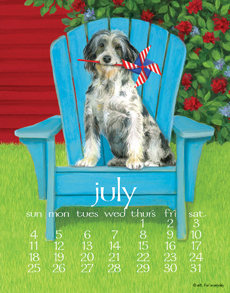 2027 Dogs Days Calendar