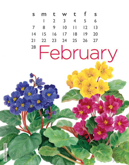 2027 Flowers Calendar