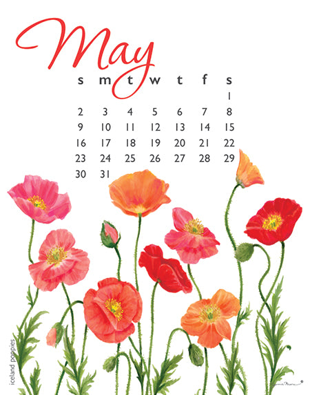 2027 Flowers Calendar