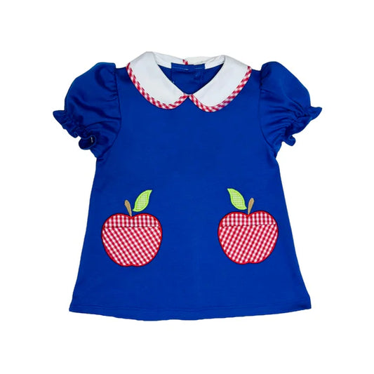Royal Blue Knit Apple Louisa Dress