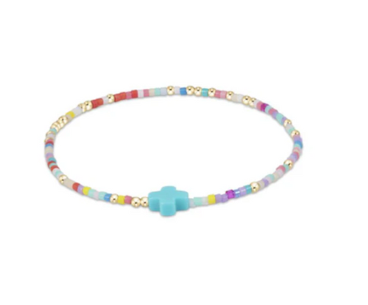 Hope Unwritten Signature Cross Bracelet - Hot Mess 2025