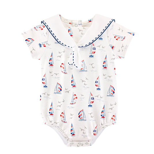 Harbor Days Bubble W/Sailor Collar