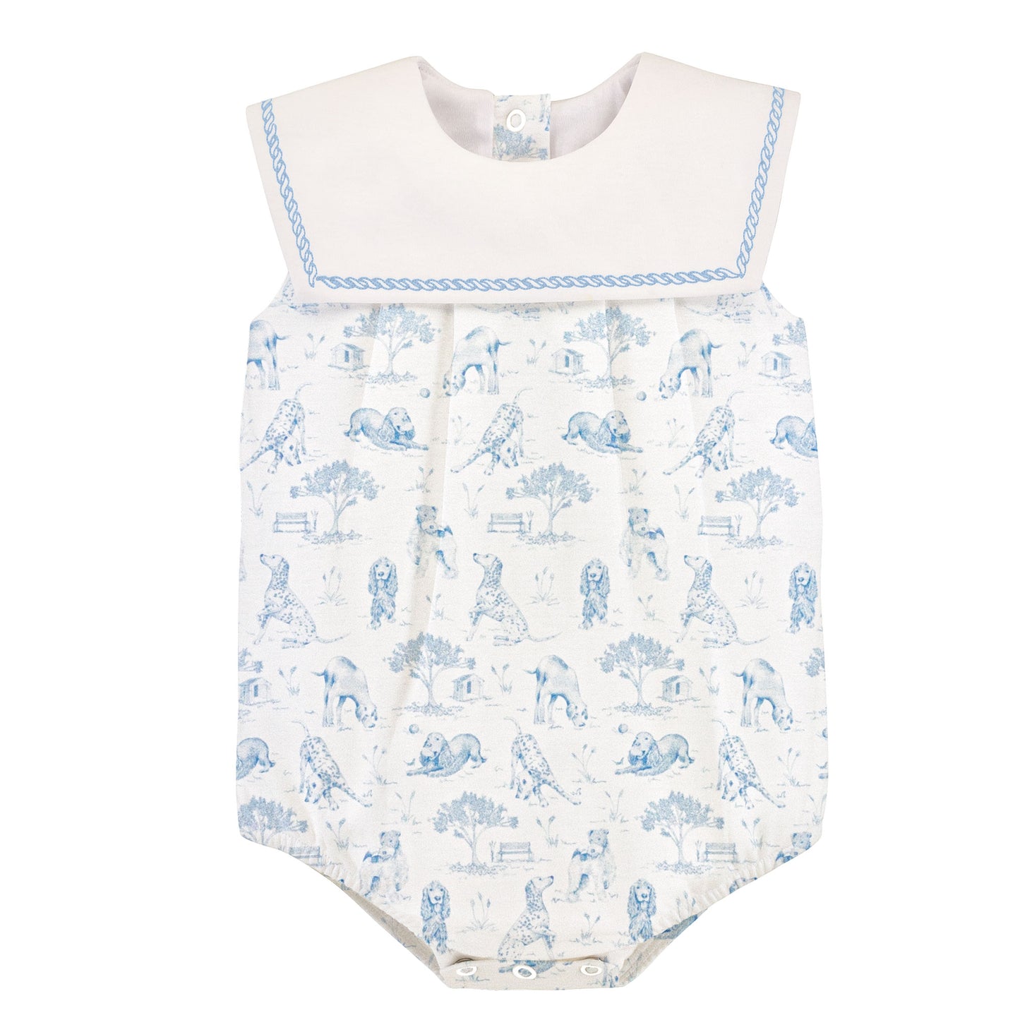 Barking Bliss - Blue Bubble W/Sailor Collar