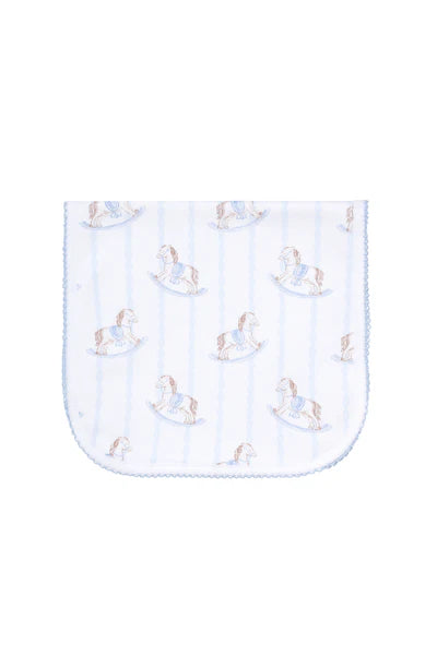 Rocking Horse Baby Burp Cloth