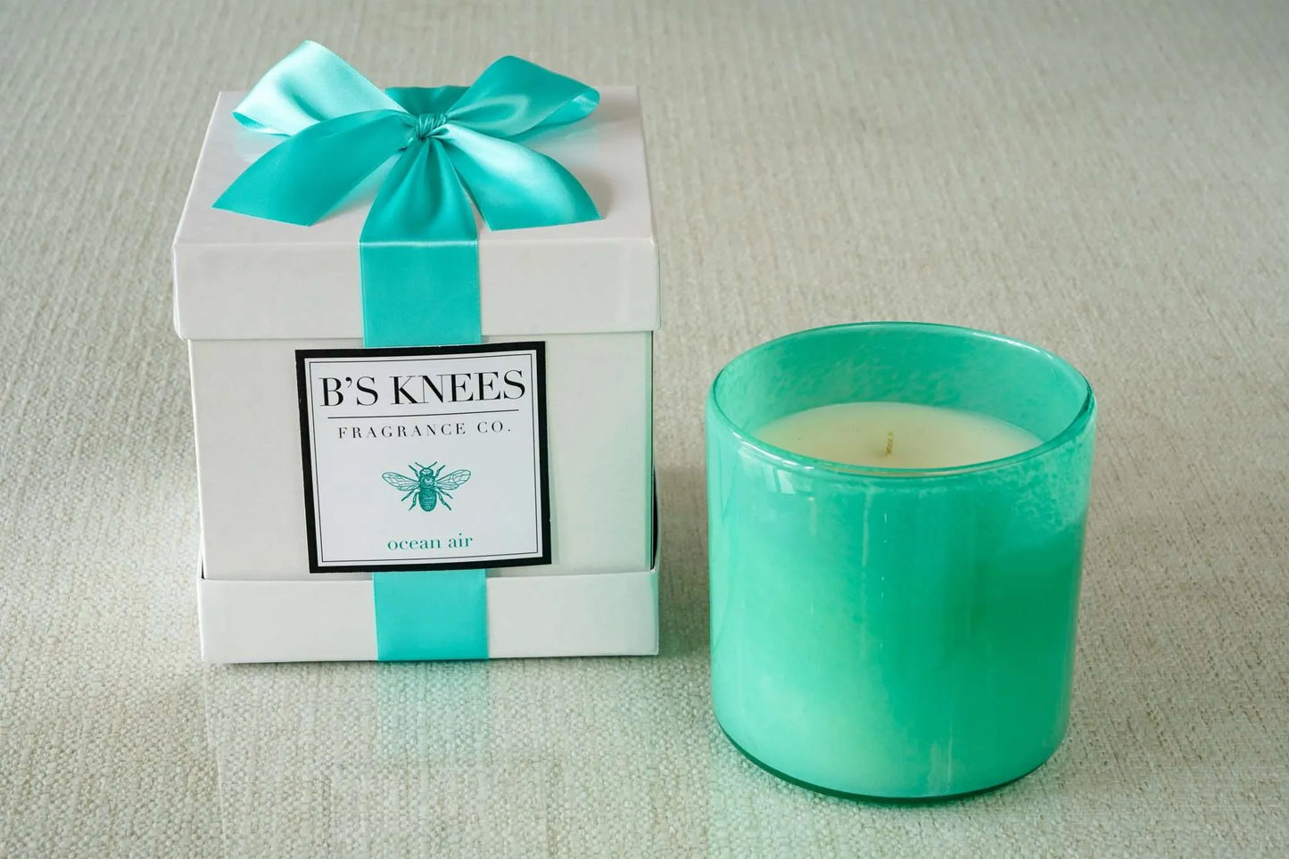 Ocean Air - 3-Wick Torquoise Glass