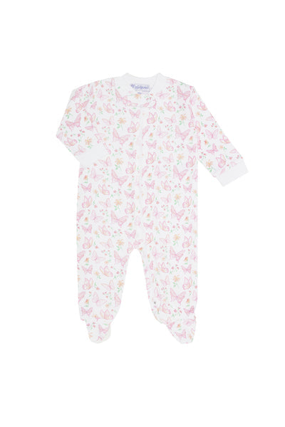 Butterflies Print Zip Footie