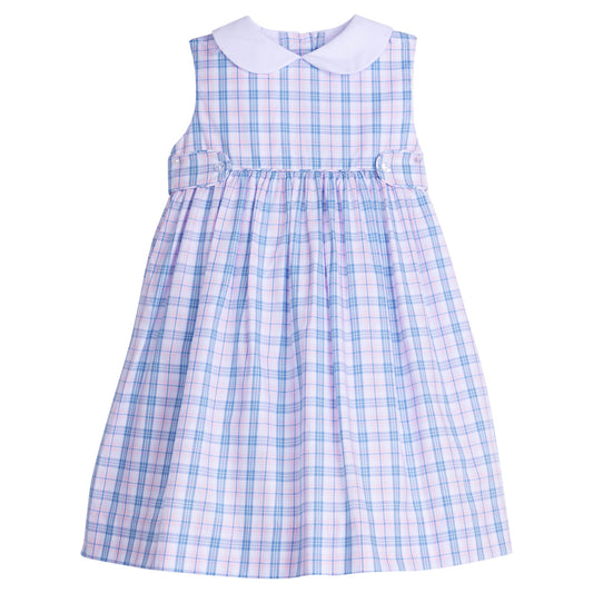 Button Tab Nantucket Dress - Albany Plaid