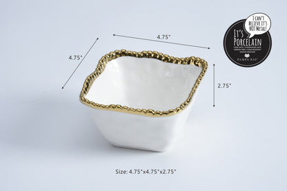 Salerno Square Snack Bowl