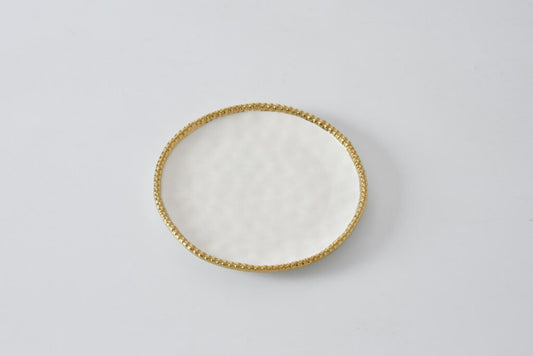 Round Gold Rim Salad Plate