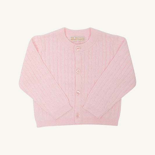 Cambridge Cardigan - Pink Cable Knit