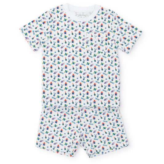 Charles Short Pajama Set - Busy Bugs