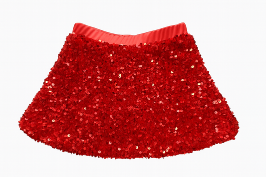 Red Sequin Skort
