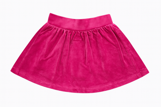 Hot Pink Velvet Skirt