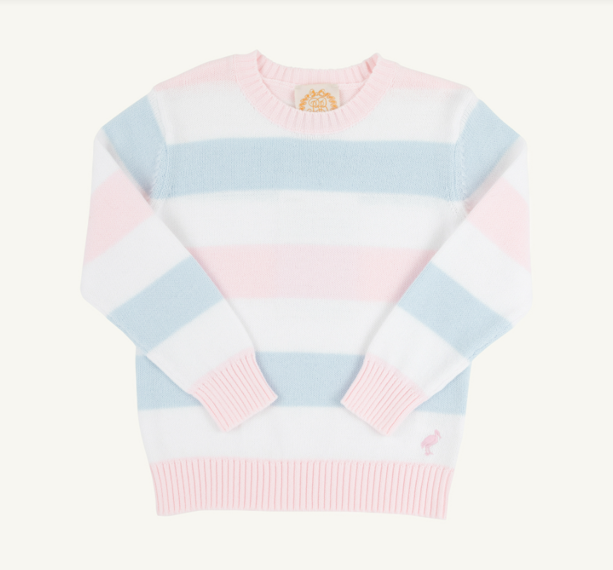 Cissy Sweater - Buckhead Blue/ Palm Beach Pink