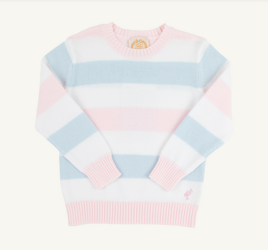 Cissy Sweater - Buckhead Blue/ Palm Beach Pink
