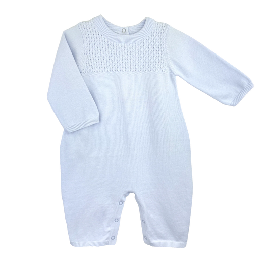 Lt Blue Diamond Knit Longall