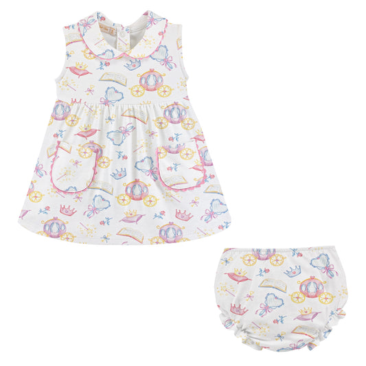 Once Upon A Time Dress W/Collar And Pockets