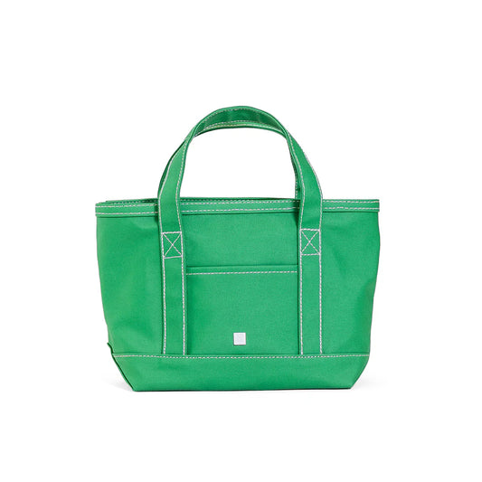 Mini Tote - Coated Canvas Kelly Green