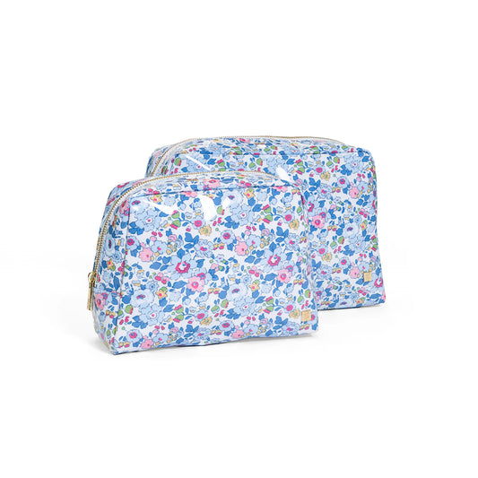 Luxe Gloss Wash Bag Set- Bridgehampton Floral