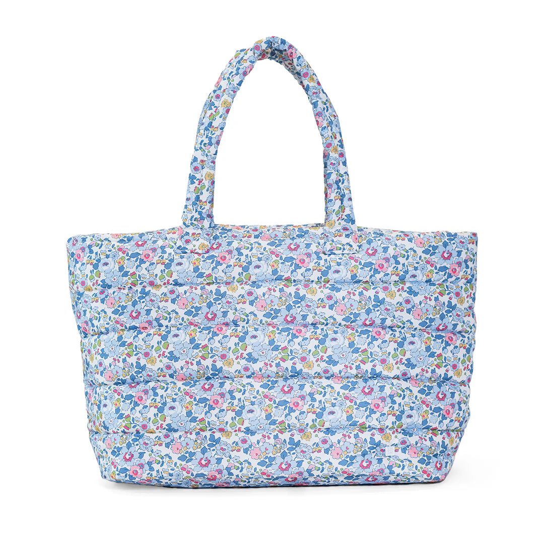 Luxe Puffer Tote Bag - Bridgehampton Floral